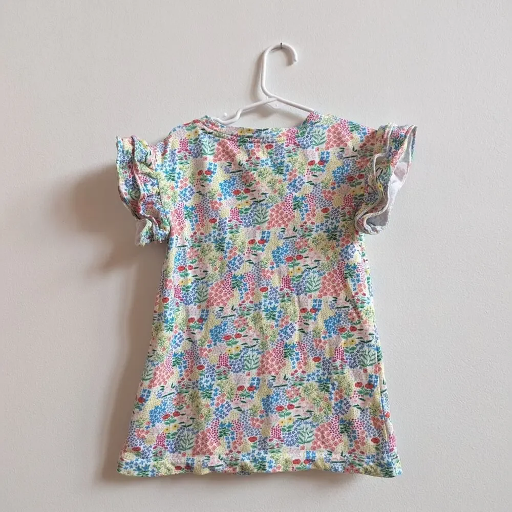 Gymboree Tunic Dress Girls Sz 2T Multi Colorful Floral